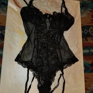 34D Victoria's Secret Black Teddy